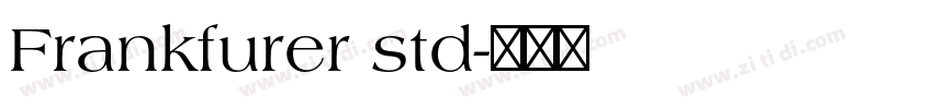 Frankfurer std字体转换